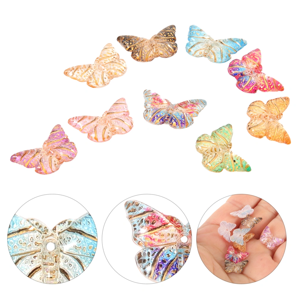 100 pcs Butterfly Charms DIY Crafting Butterfly Charms Cute Charm Jewelry Making Charms