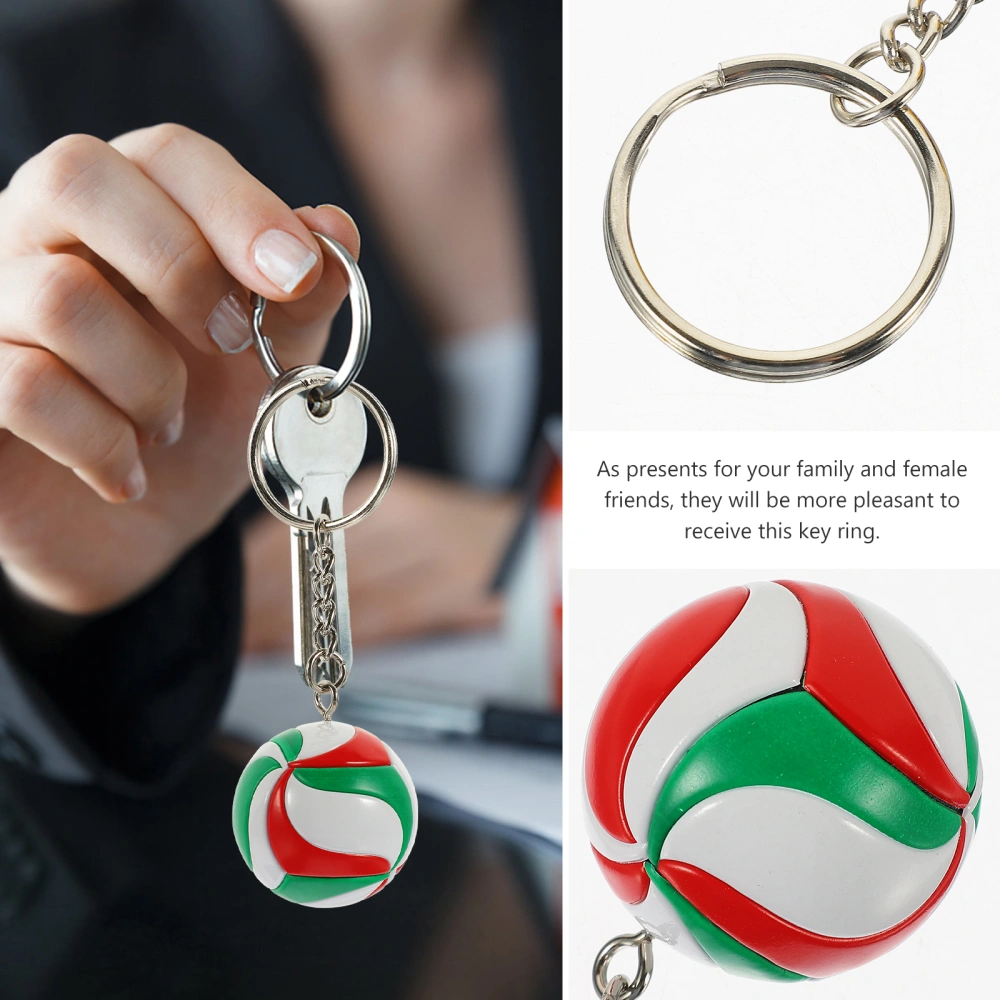 2Pcs Volleyball Keychains School Carnival Reward Volleyball Party Bag Gift Fillers for Party Favors