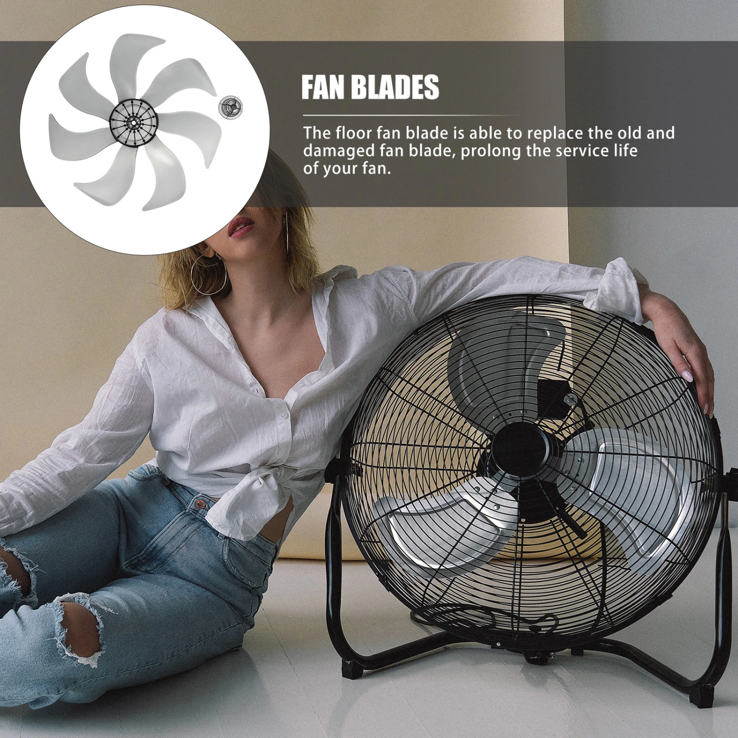 Replacement Fan Blade Table Fan Accessory Aluminium Alloy Fan Blade Fan Replacement Blade