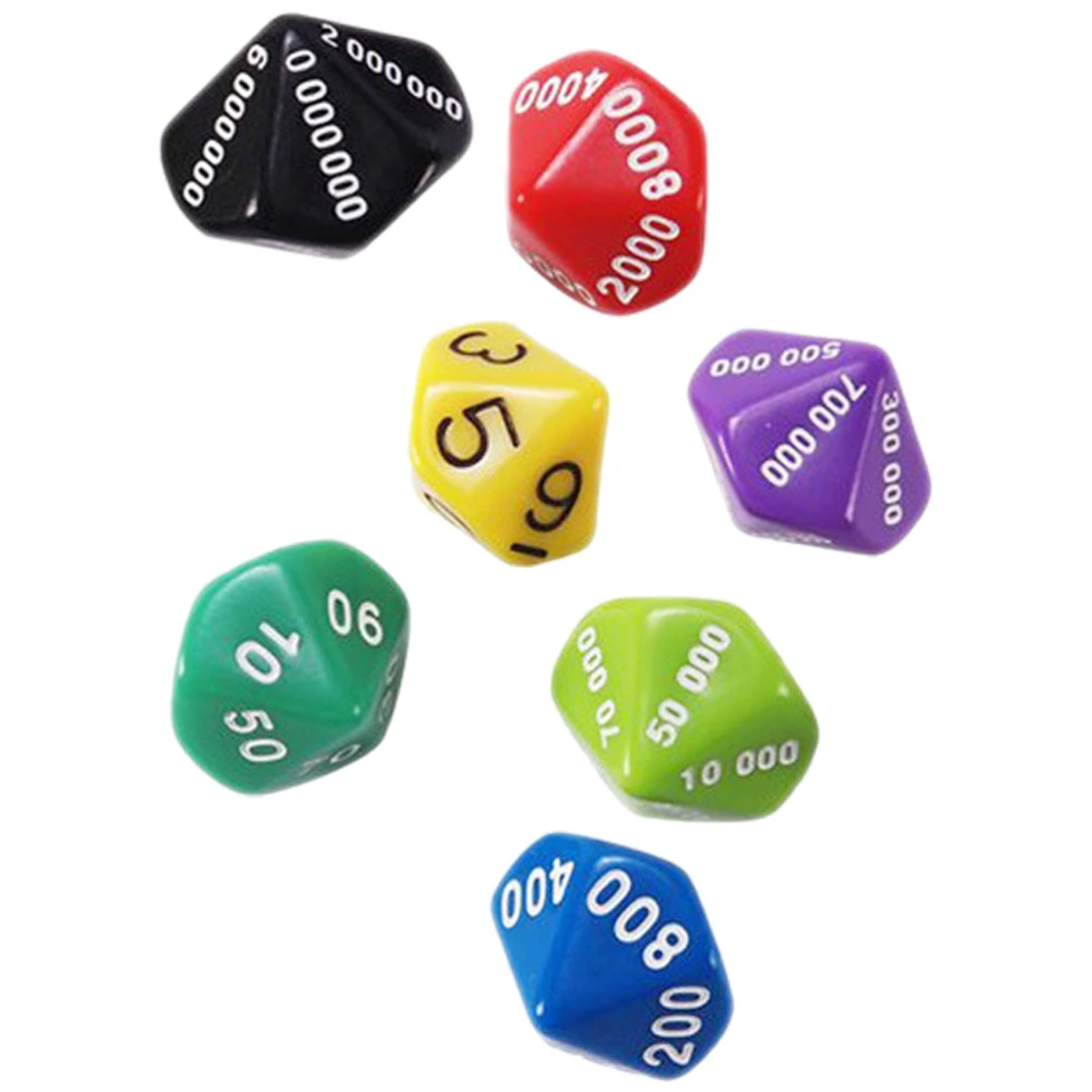 6Pcs Game Dice Party Dice Game Numbered Dice Funny Game Dice Party Dice Props