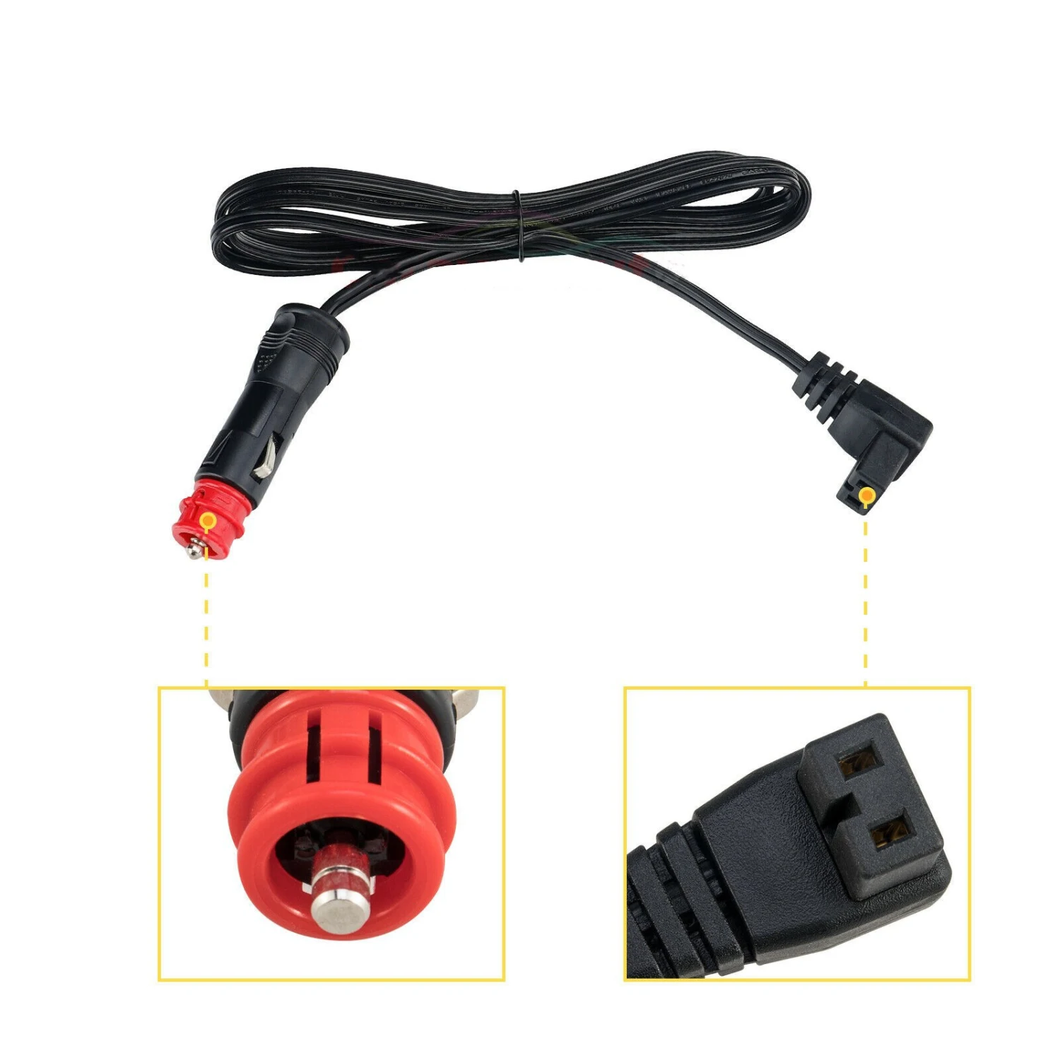1 Strip of Mini Fridge Power Cord Car Fridge Adapter Cord Power Cable for Car Fridge