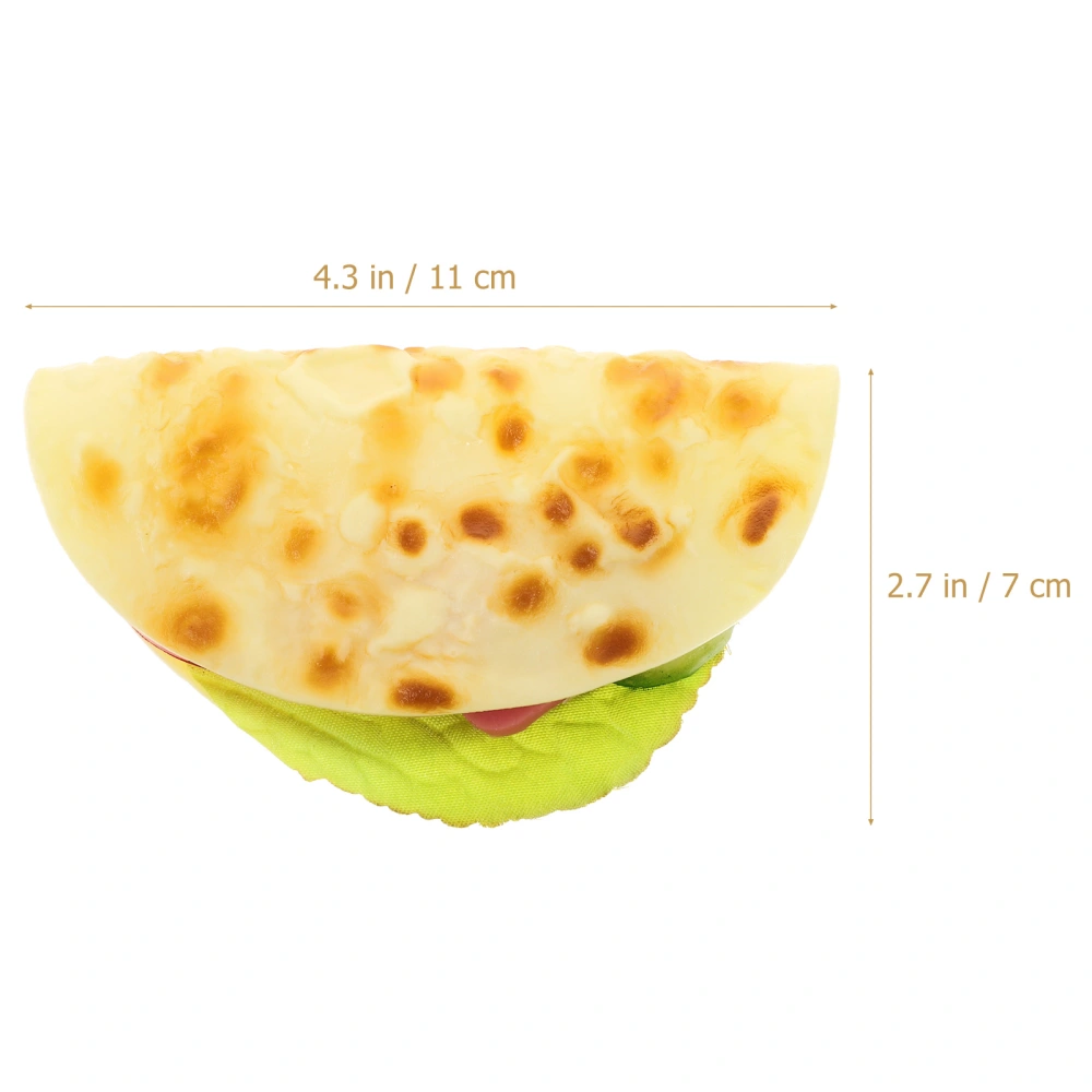 Realistic Pancake Simulated Taco Fake Burrito Vegetable Pancake Model Photography Prop