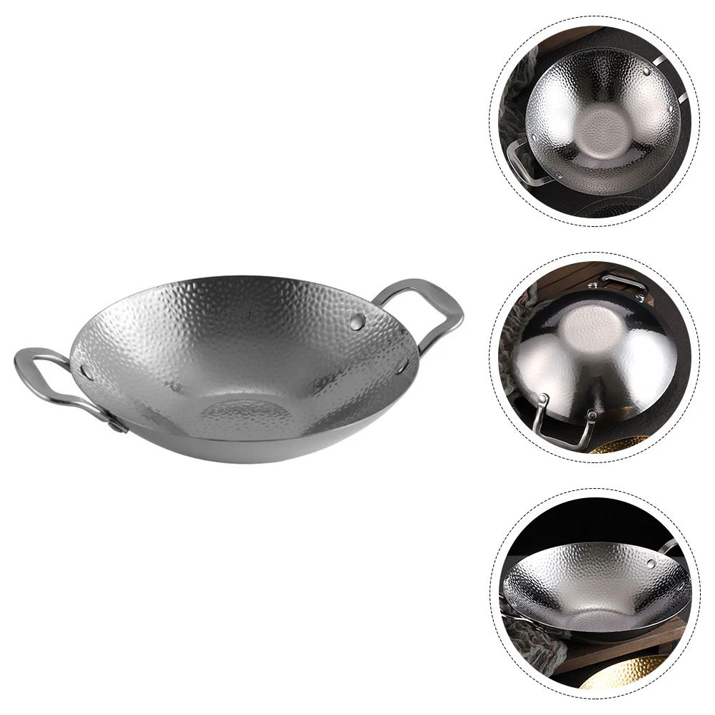 Stainless Steel Pot Cooking Pot Household Cooking Pot Kitchen Pot with Double Handle