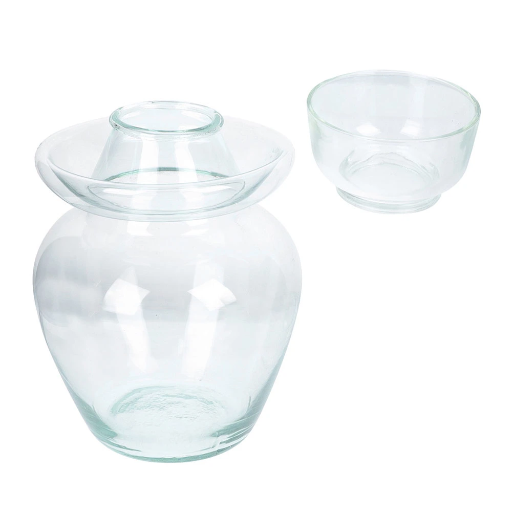 Pickle Jar Glass Lid Food Jar Glass Cover Pickle Jar Sealed Lid for Food Container Sealing(2.5Kg)