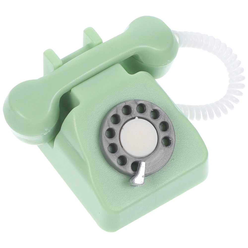 Mini House Telephone Decoration Vintage Mini Telephone Model Doll house Phone Figurine