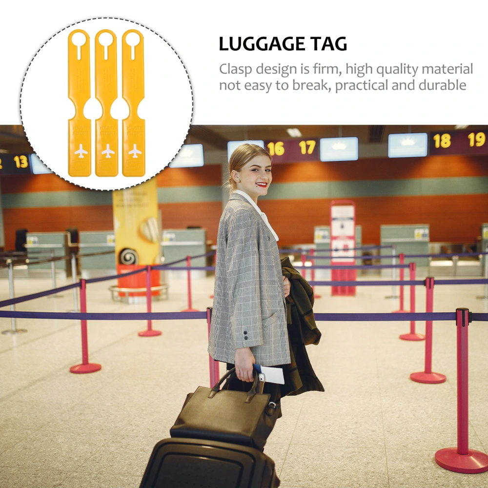 2 pcs Travel Luggage Tags Travel Bag Tags Suitcase Tags Plastic Luggage Tags Identifiers