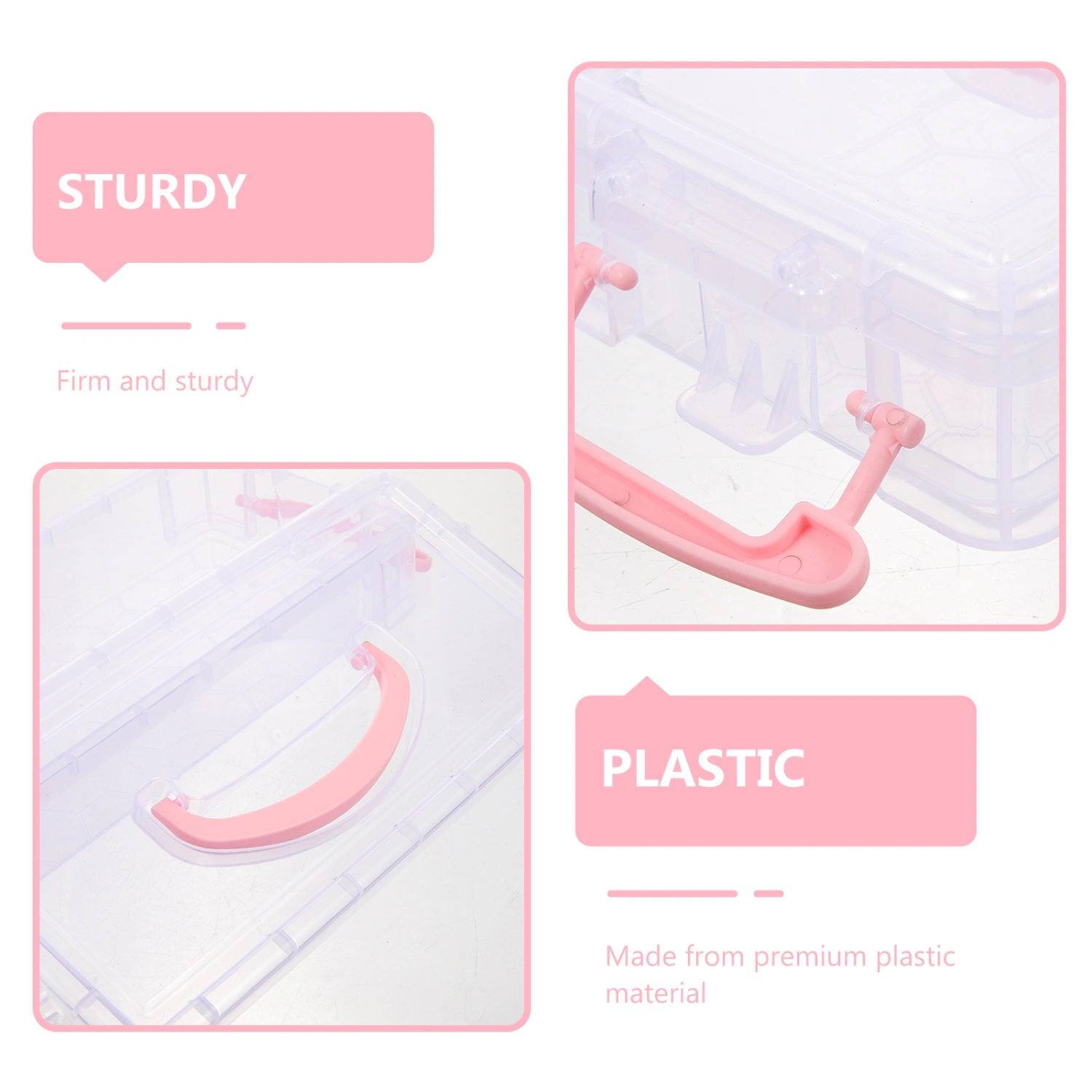 8 Packs Stackable Pencil Boxes Plastic Pen Cases Stationery Storage Organizer Pencils Container
