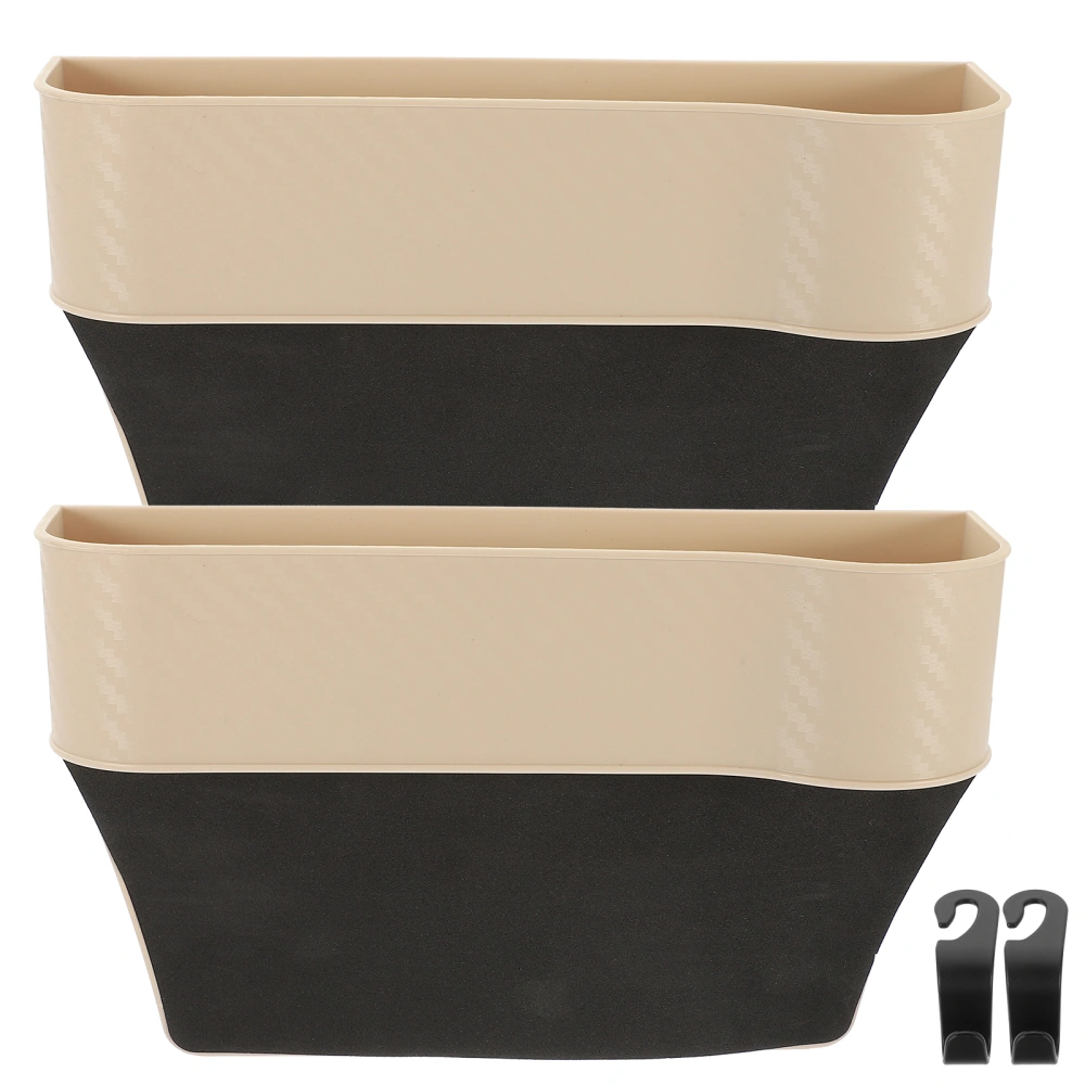 2 pcs Seat Gap Storage Boxes Car Seat Gap Filler Organizer Car Seat Organizer with Cup Holder