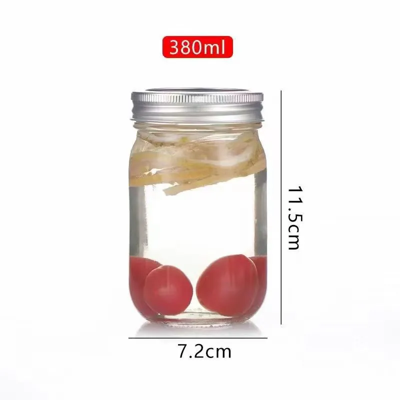 4pcs Jam Jar Mason Jar Airtight Jars Canned Jam Containers Home Supplies