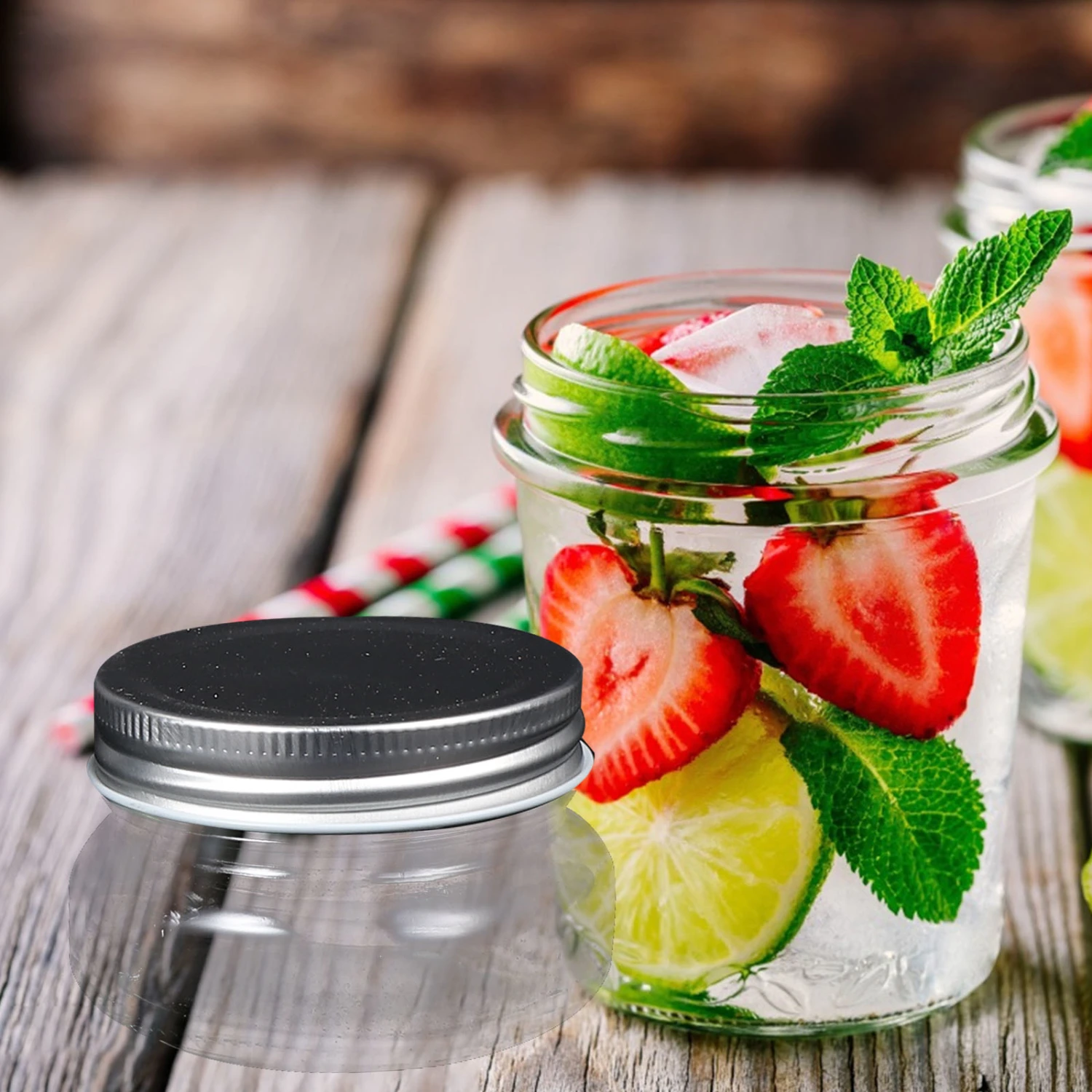 4pcs Jam Jar Mason Jar Airtight Jars Canned Jam Containers Home Supplies
