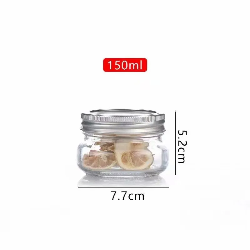 4pcs Jam Jar Mason Jar Airtight Jars Canned Jam Containers Home Supplies