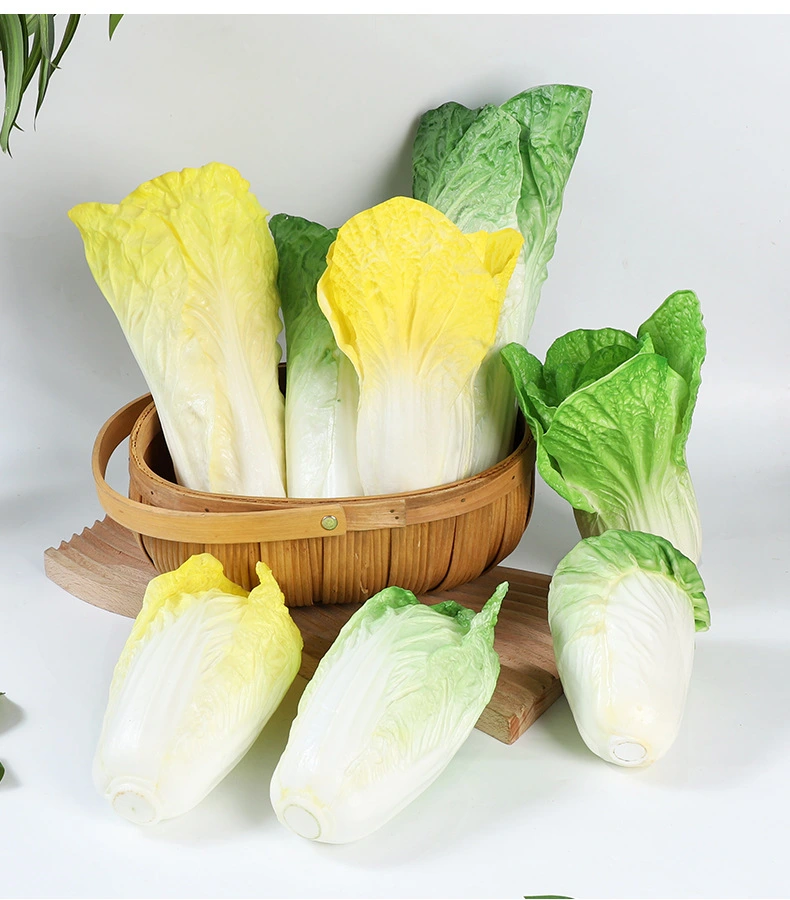 Fake Vegetable Artificial Vegetable Lifelike Chinese Cabbage Model Restaurant Display Prop