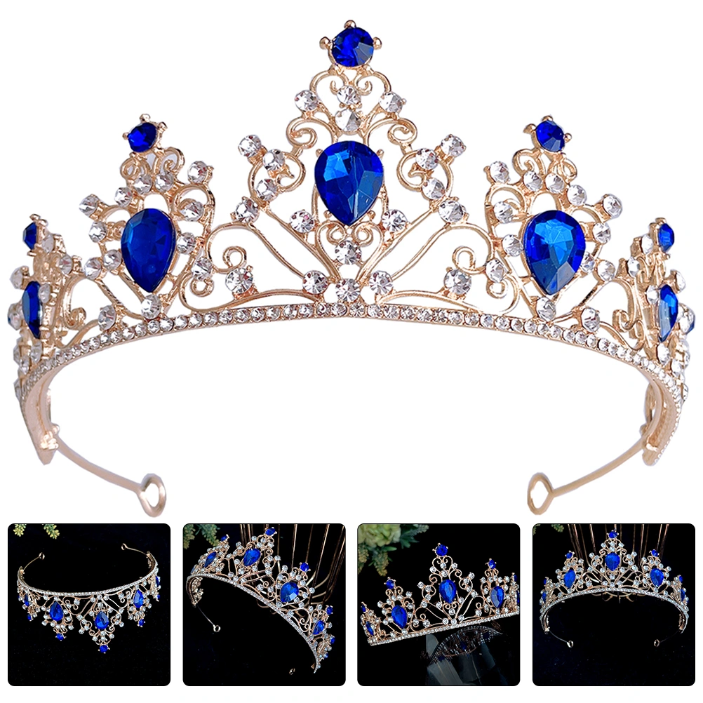 Bride Crown Wedding Bridal Tiara Rhinestone Crown Rhinestone Tiara Party Headdress