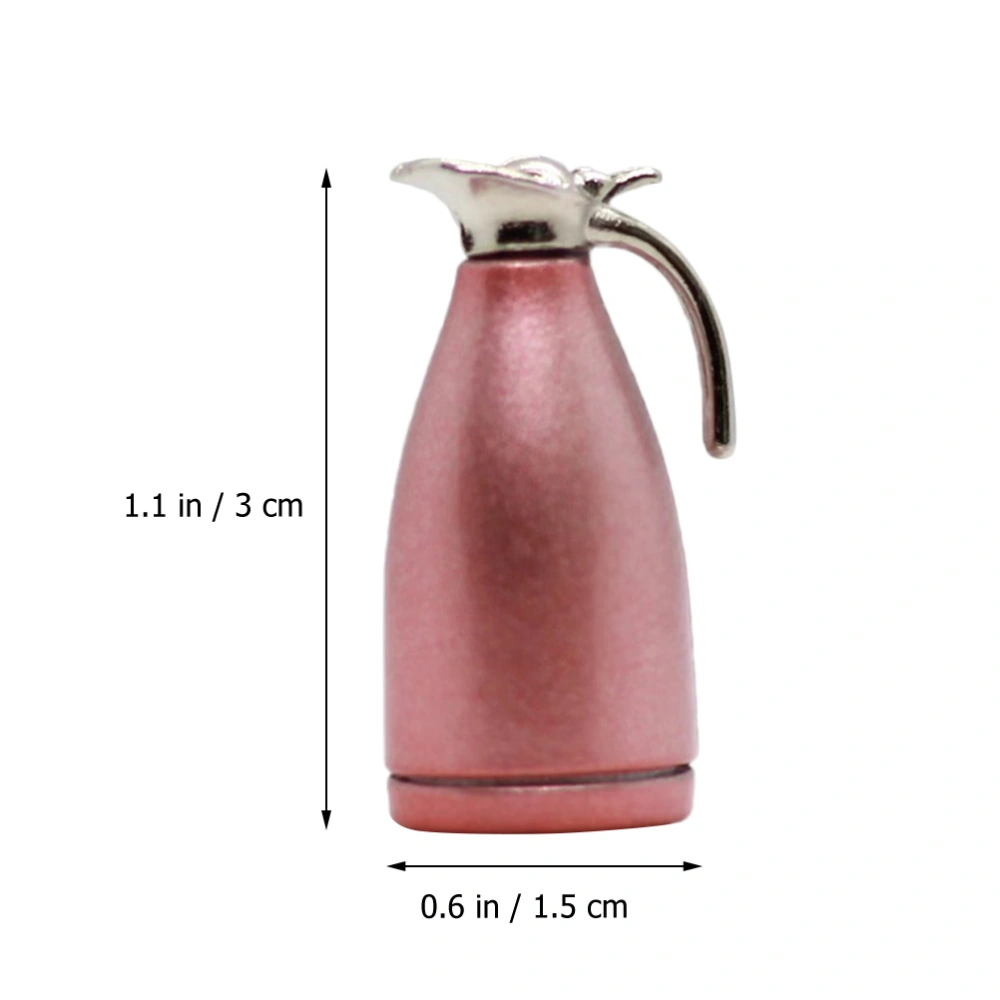 Miniature Water Pitcher Model Compact Metal Water Kettle Decoration Kids Tiny Water Pitcher Toy