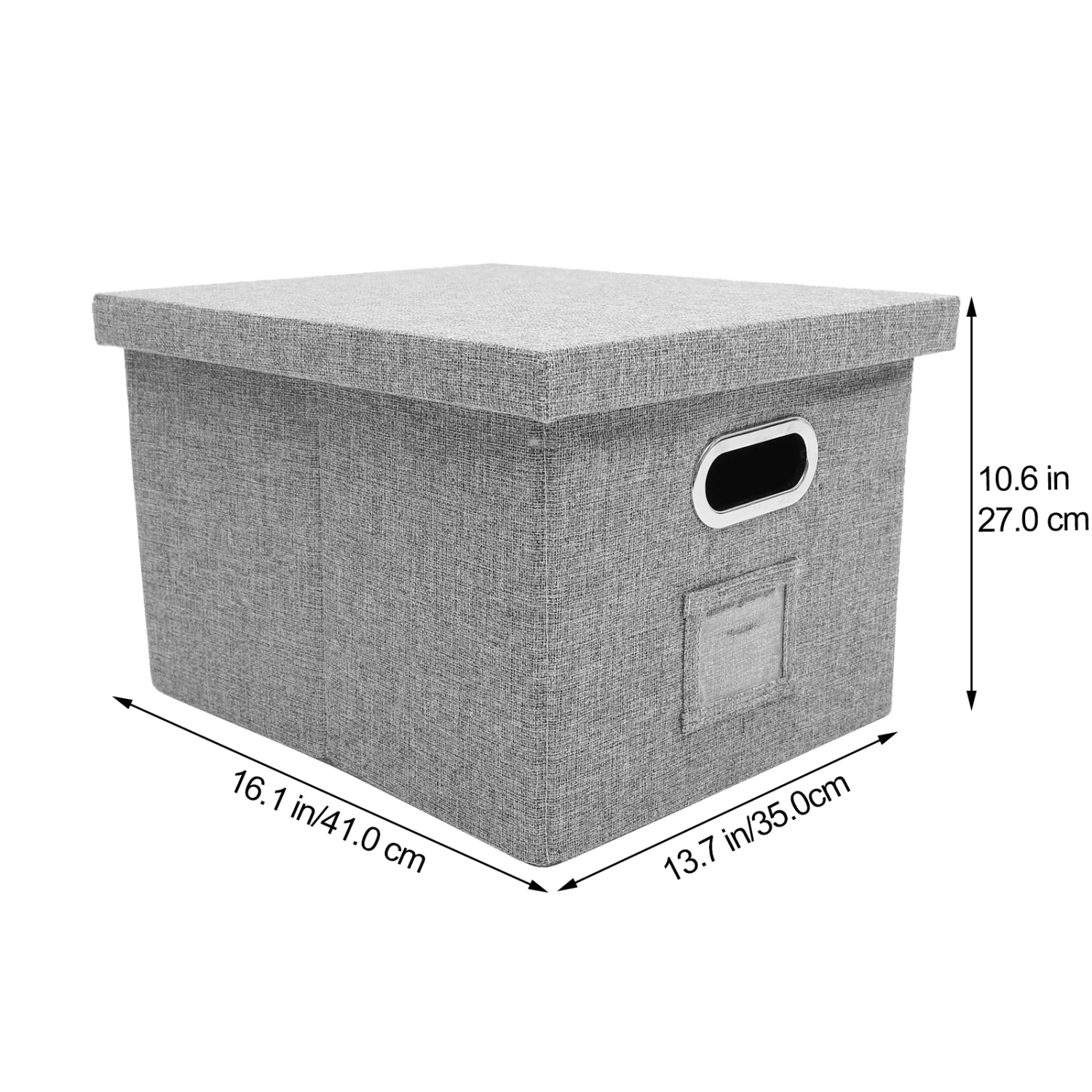 Office File Storage Box Document Organizer Lidded File Storage Container Collapsible File Container