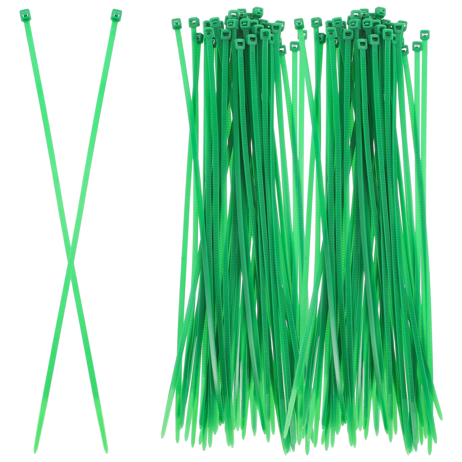 100 pcs Cable Zip Ties Heavy Duty Plastic Wire Ties Self-locking Cable Ties Zip Ties Green