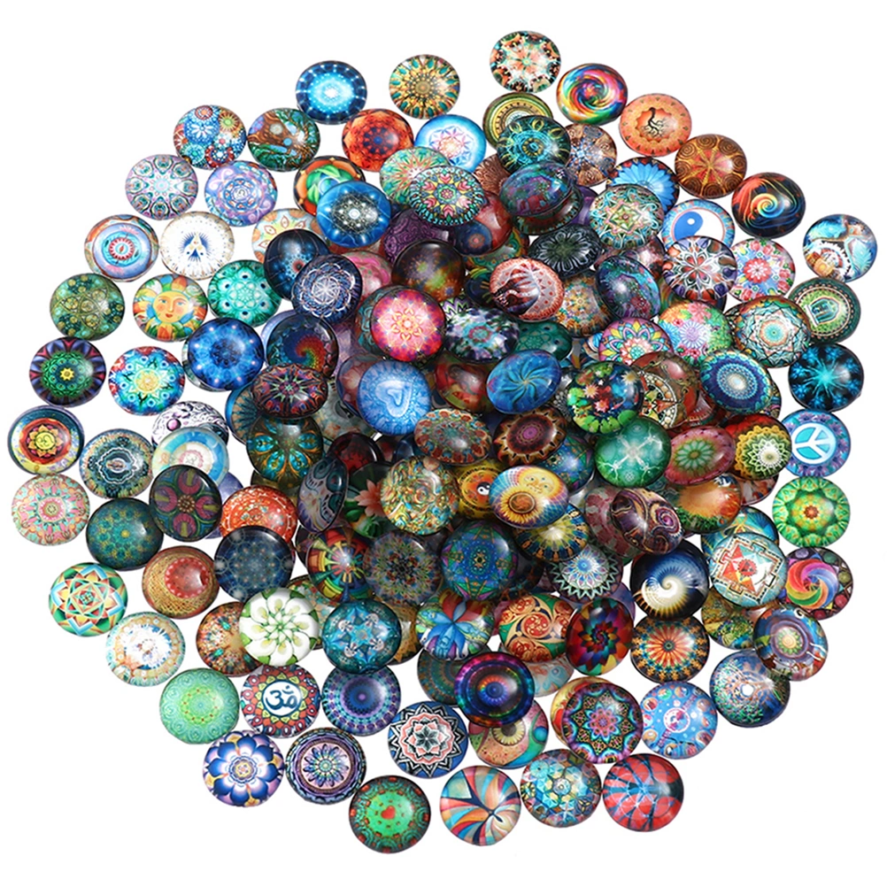 100Pcs Colorful Beads Gravel Decorative Jewelry Vase Photo Frame Glass Bead Ornaments