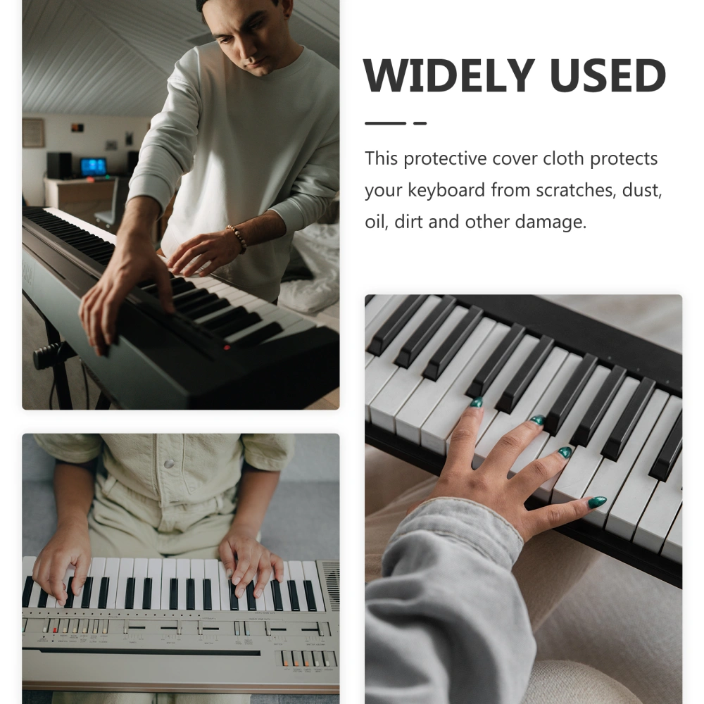 Electronic Piano Keyboard Cover Dustproof Water Proof 61 Key Keyboard Cover Practical  Keyboard Cover