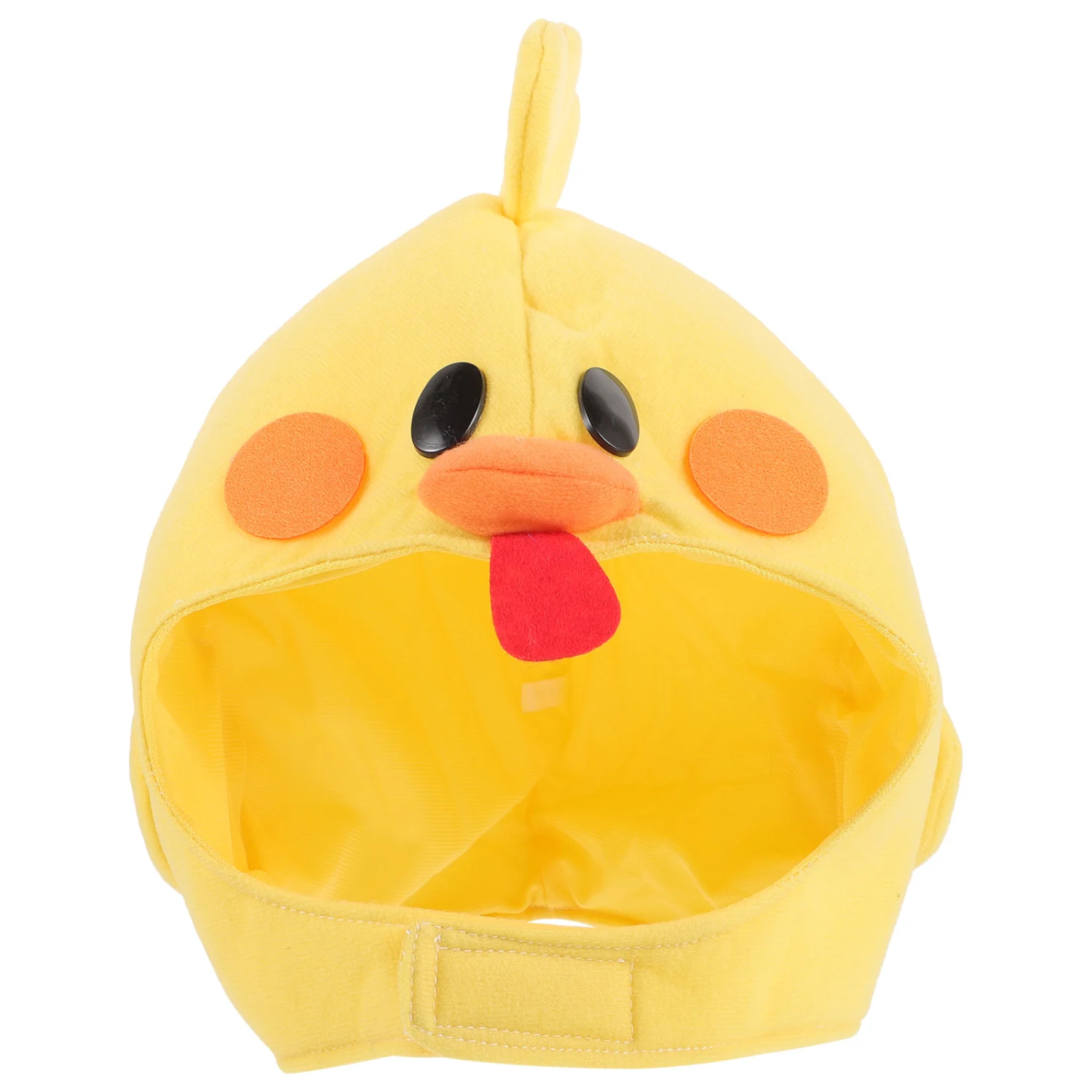 Cute Plush Animal Hat Chick Mask Hat Headgear Photo Shoot Prop Dress-up Hat for Party
