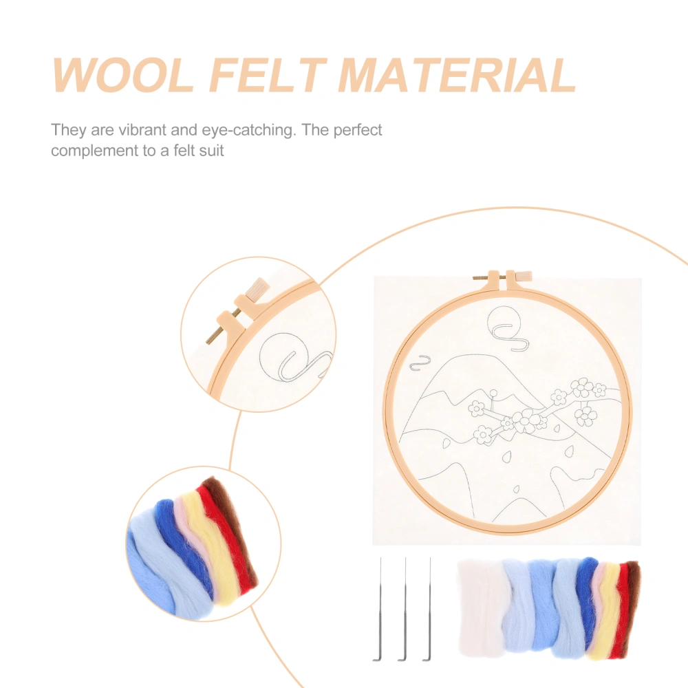 1 Set of Handcrafted Felting Kits Convenient Needle Felting Core Wool for Needle Felting