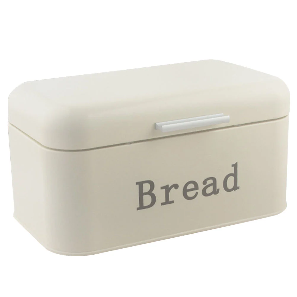 Metal Bread Box Bread Storage Canister Kitchen Countertop Baked Goods Pastries Container