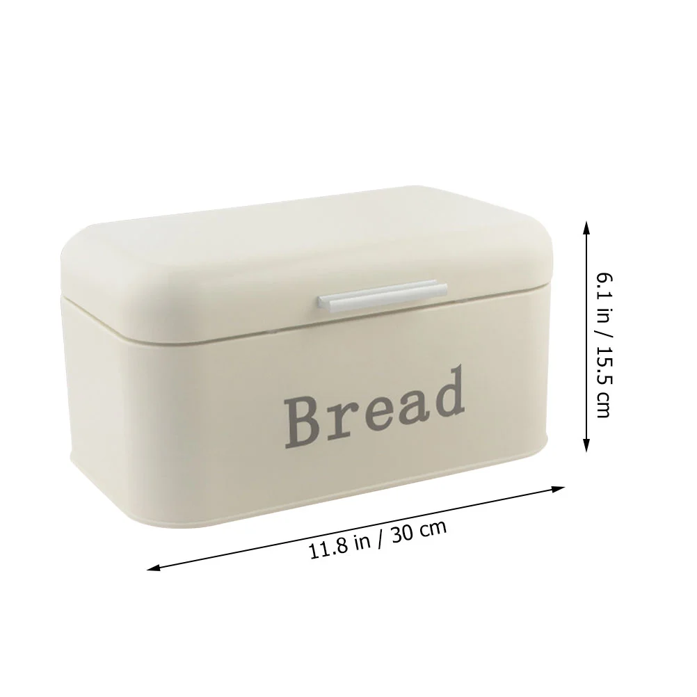Metal Bread Box Bread Storage Canister Kitchen Countertop Baked Goods Pastries Container