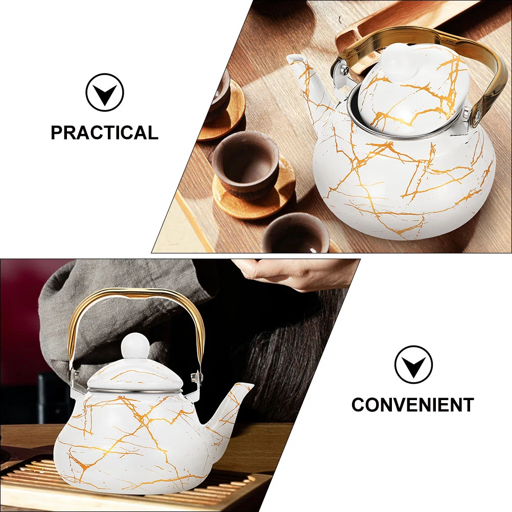 Enamel Water Kettle Multi-function Stovetop Kettle Household Coffee Kettle Tea Supply