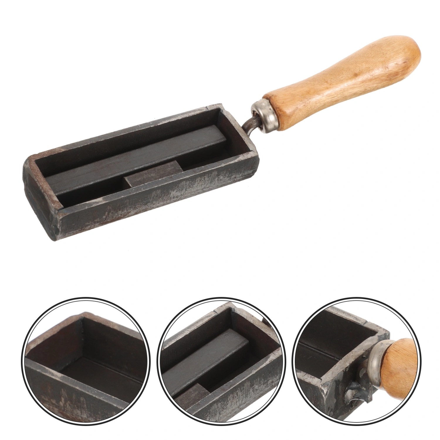 Strip Shape Iron Ingot Mold Casting Mold For Melting Refining Gold Silver Metal With Handle