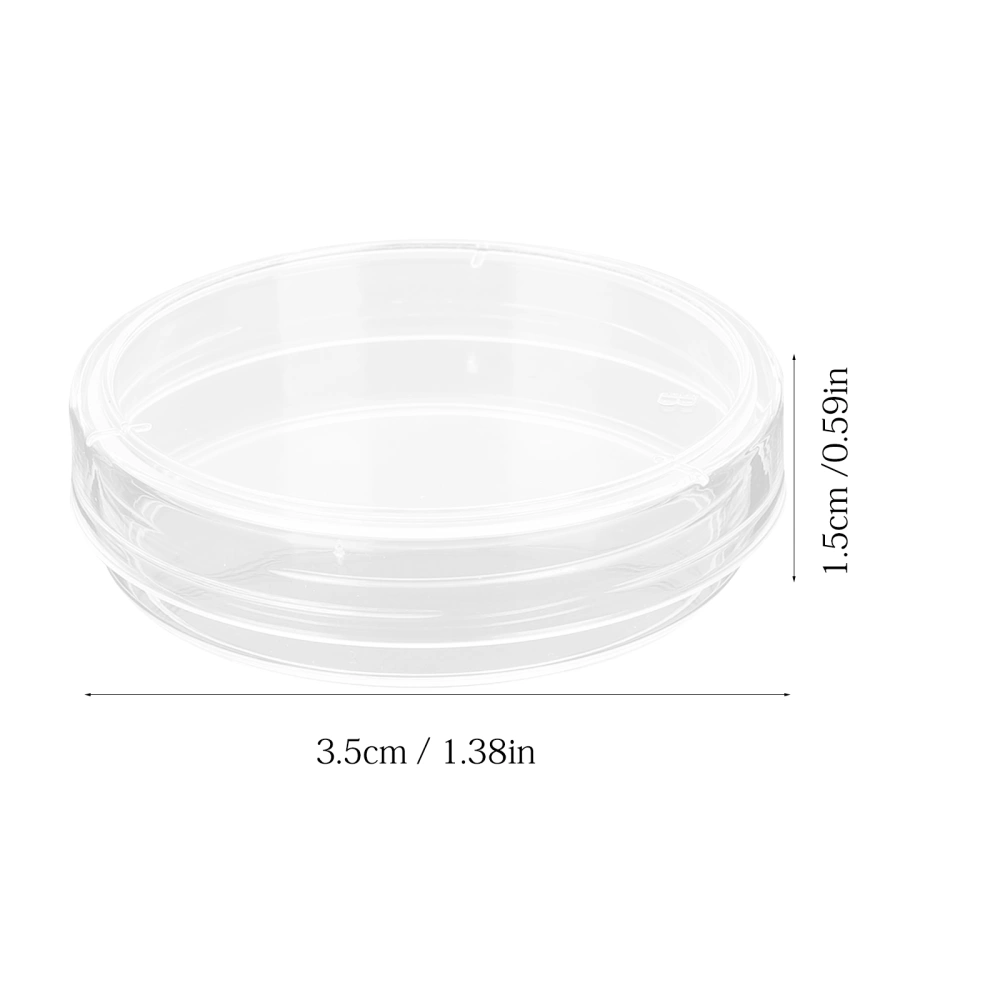 10pcs Plastic Petri Dish with Lid Tissue Culture Plate Science Experiment Supplies