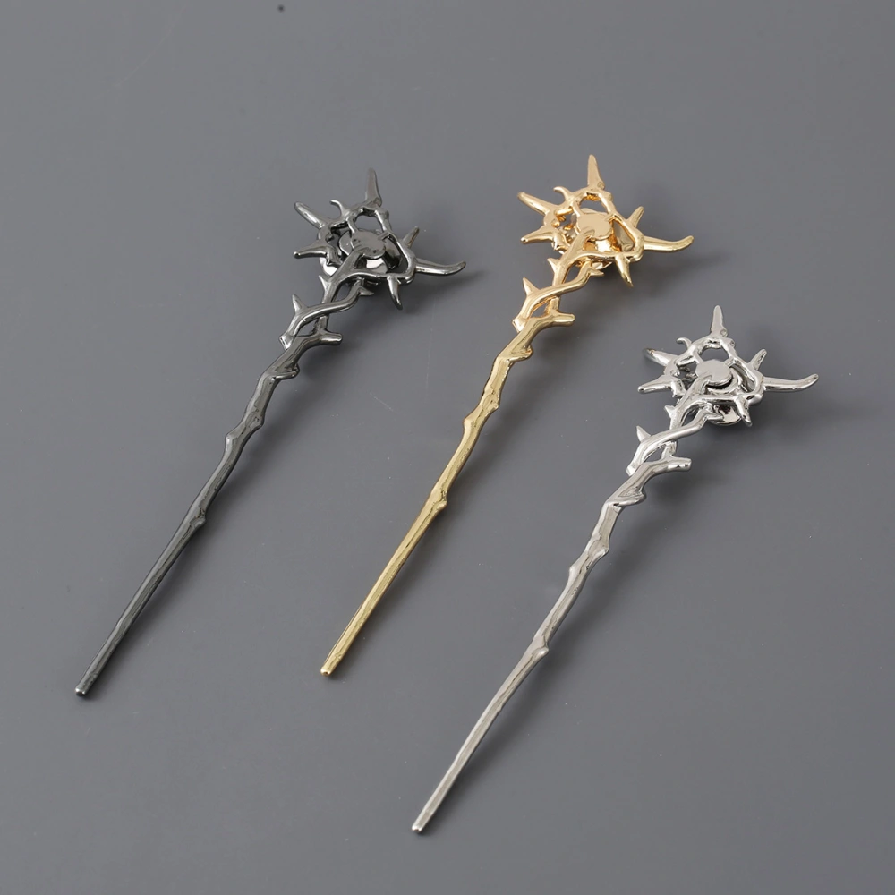 3pcs Flower Hair Stick Vintage Hair Pin Elegant Chignon Pin Women Hair Styling Tools