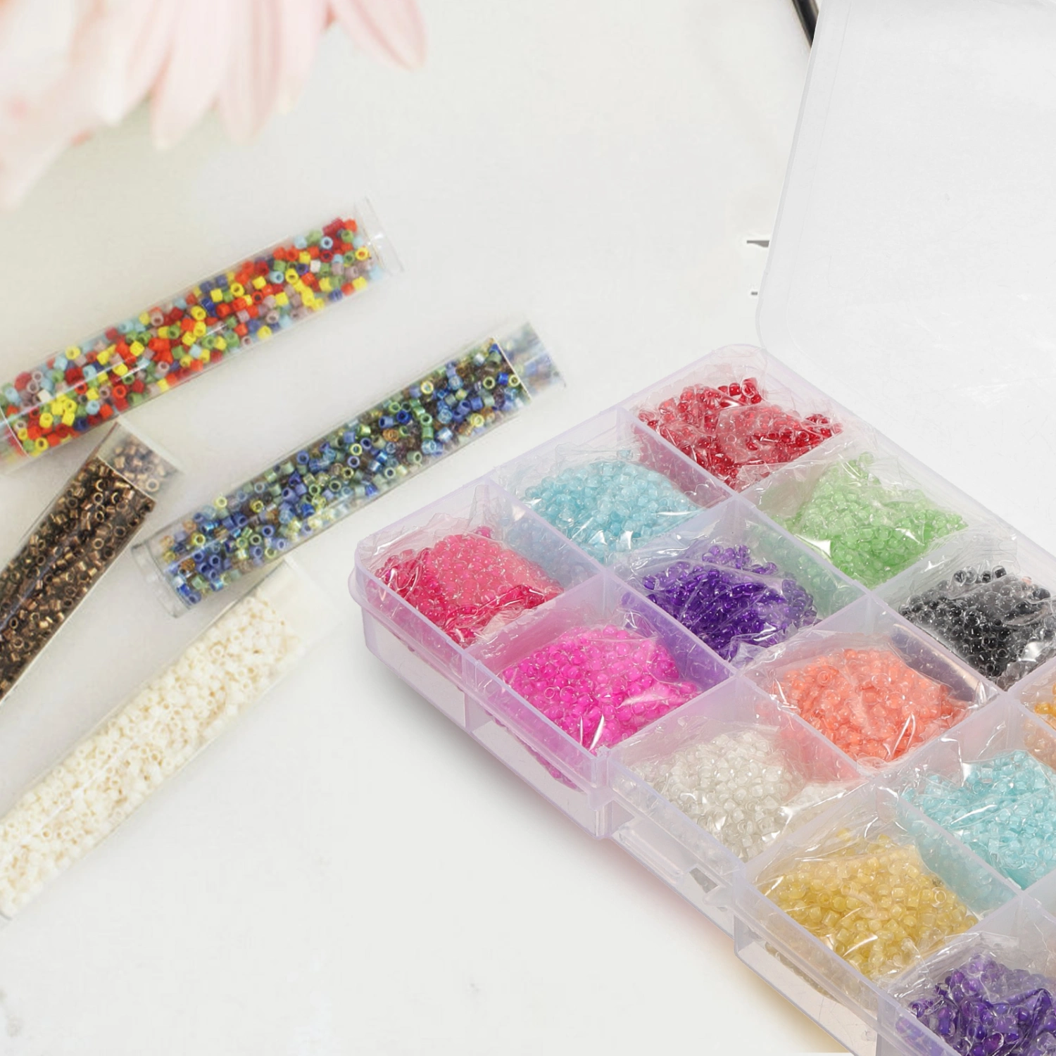 1 Set of Glass Beads for Jewelry Making DIY Crafts Spacer Beads Bracelet Making Beads