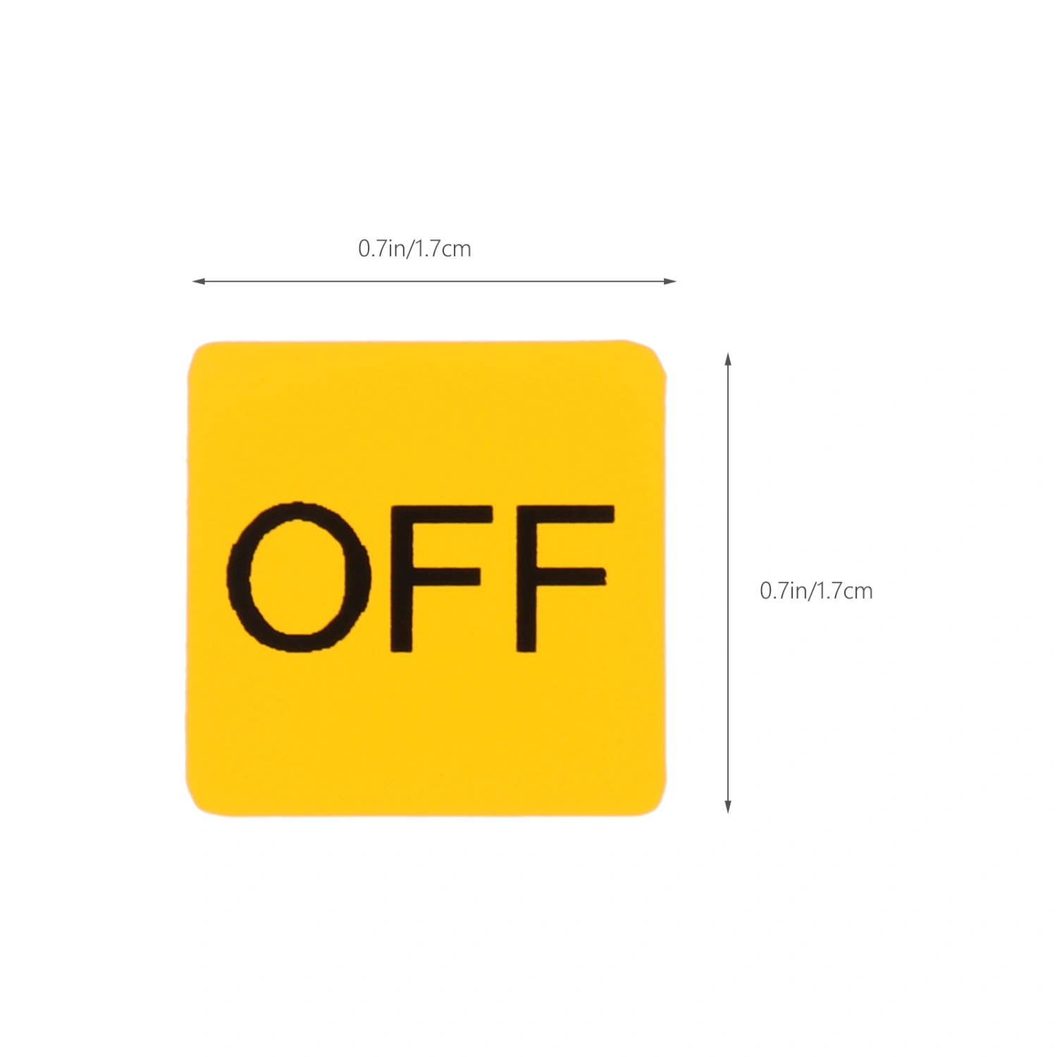 10 Sheets of Off Device Switch Stickers Switch Label Caution Sticker Adhesive Switch Label Decal