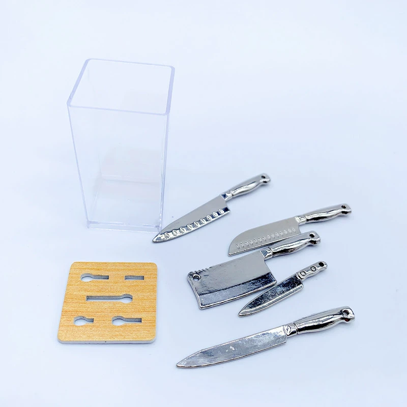1 Set of Artificial Miniature Craft Mini House Mini House Decor Decorative Mini Kitchen Cutter Model