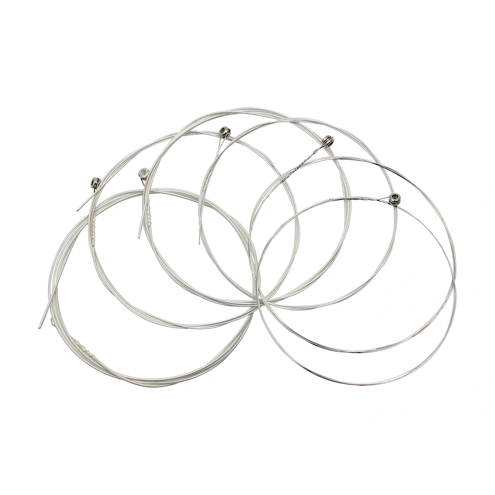 6 pcs Guitar Strings Stainless Steel Bass Guitar Strings Folk Guitar Strings Acoustic Guitar Strings