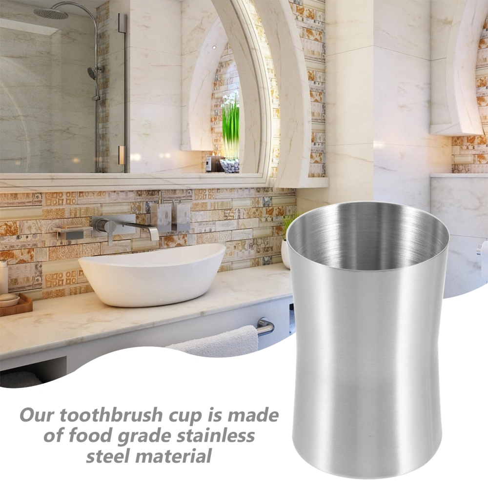 Toothbrush Cup Modern Design Toothbrush Holder Multi-functional Stainless Steel Shot Cup