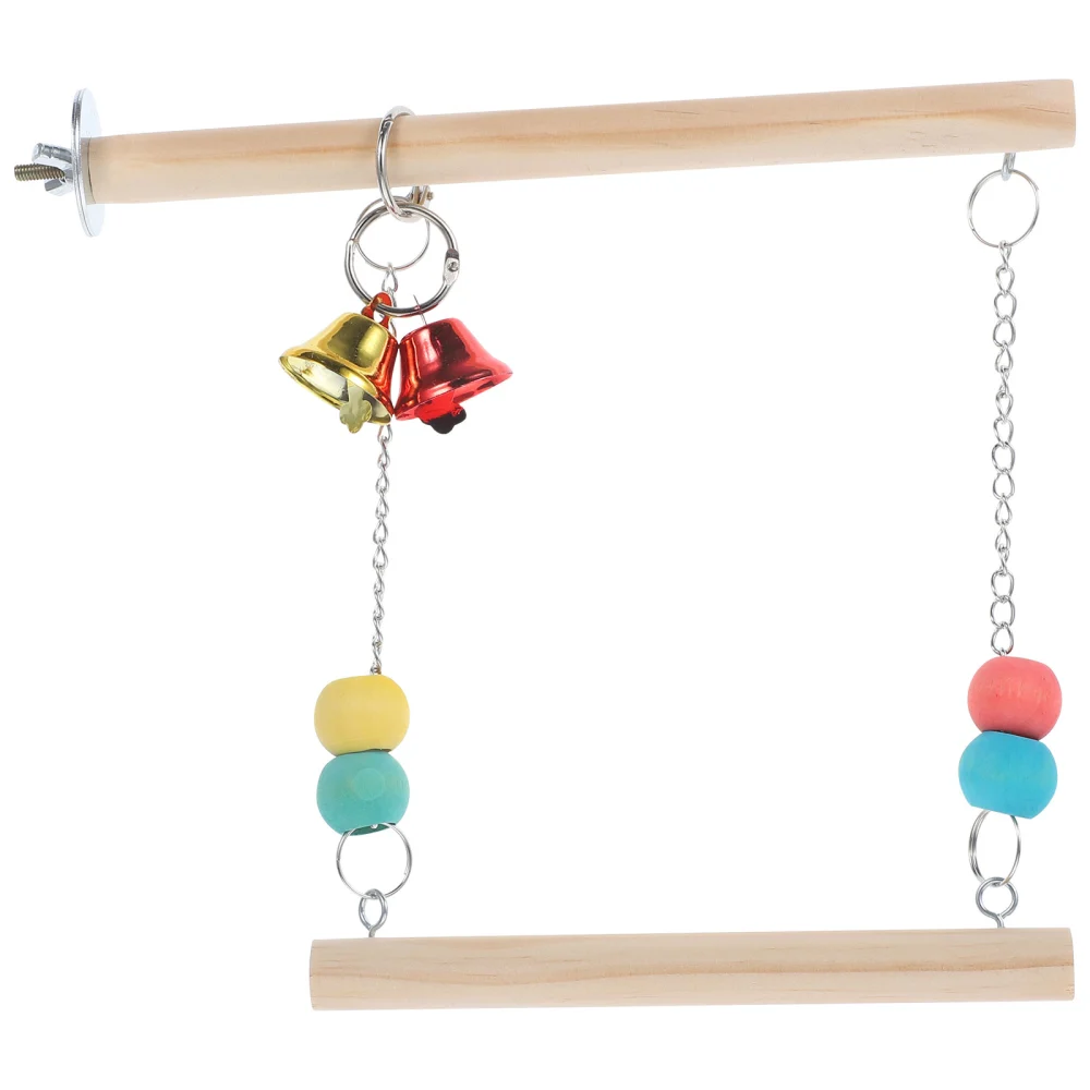 1 Set of Wear-resistant Bird Swing Hanging Parrot Toy Suspending Parrot Swing Cage Accessory