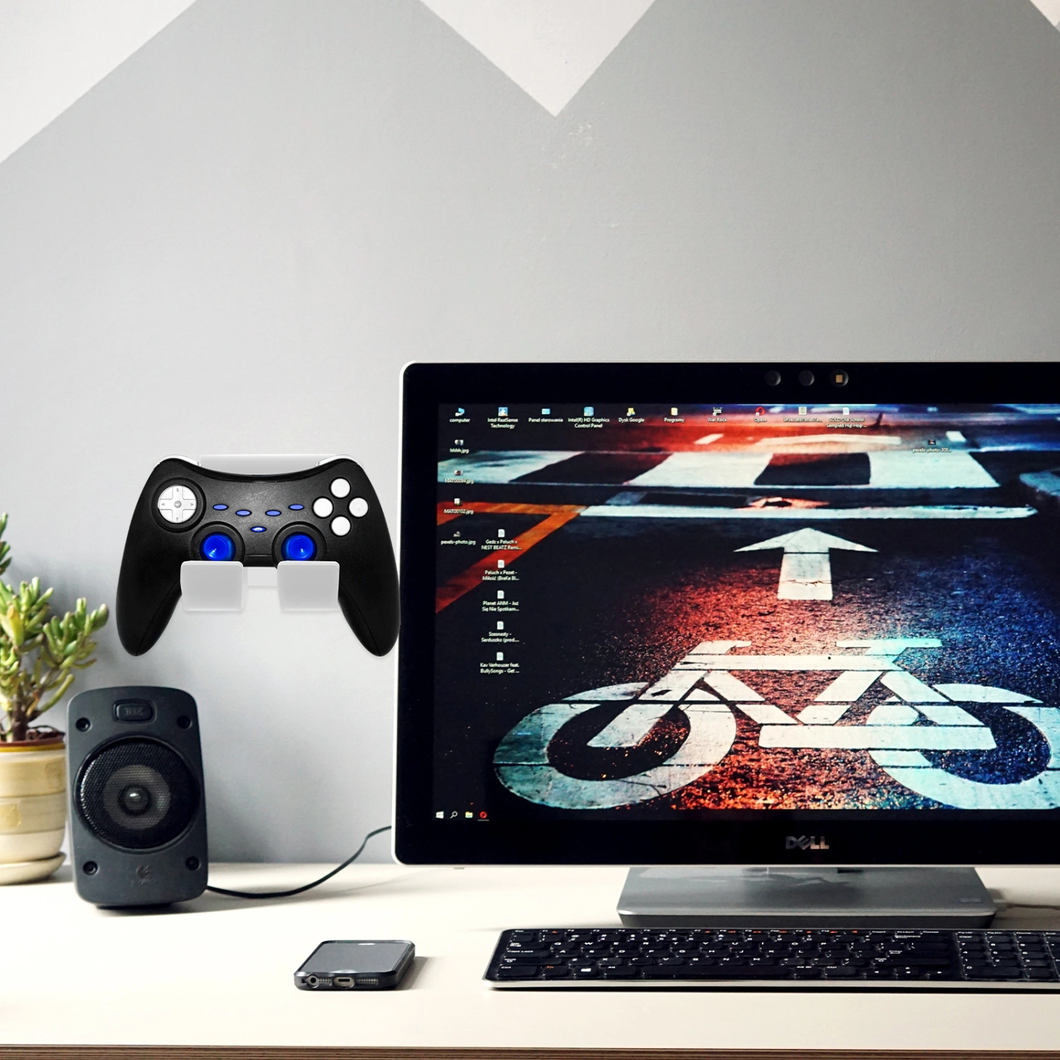 1 Set of Game Controller Stand Wall Mounted Game Controller Holder Acrylic Storage Handle