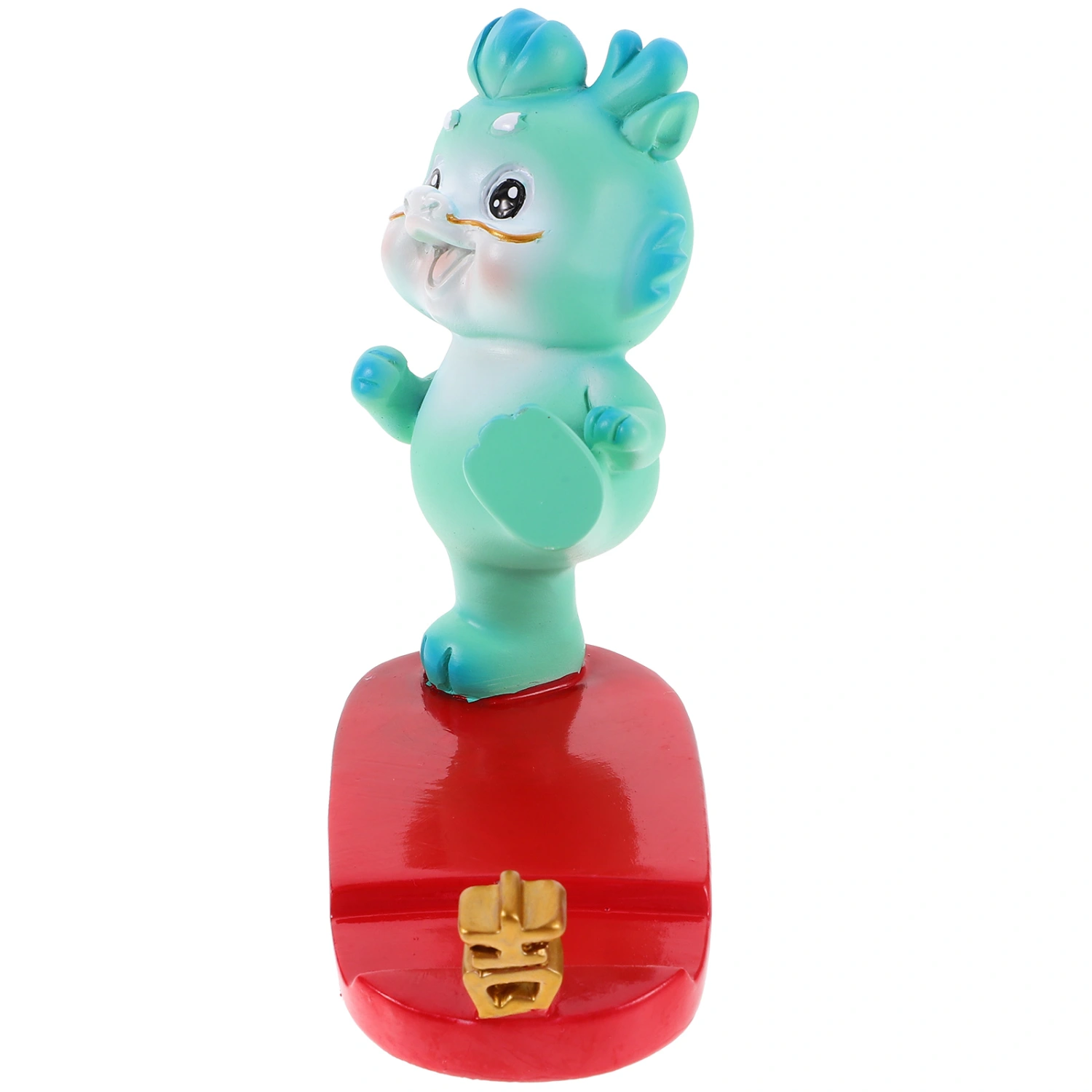 Cartoon Dragon Statue Phone Rack Resin Phone Stand Tabletop Phone Holder Desktop Ornament