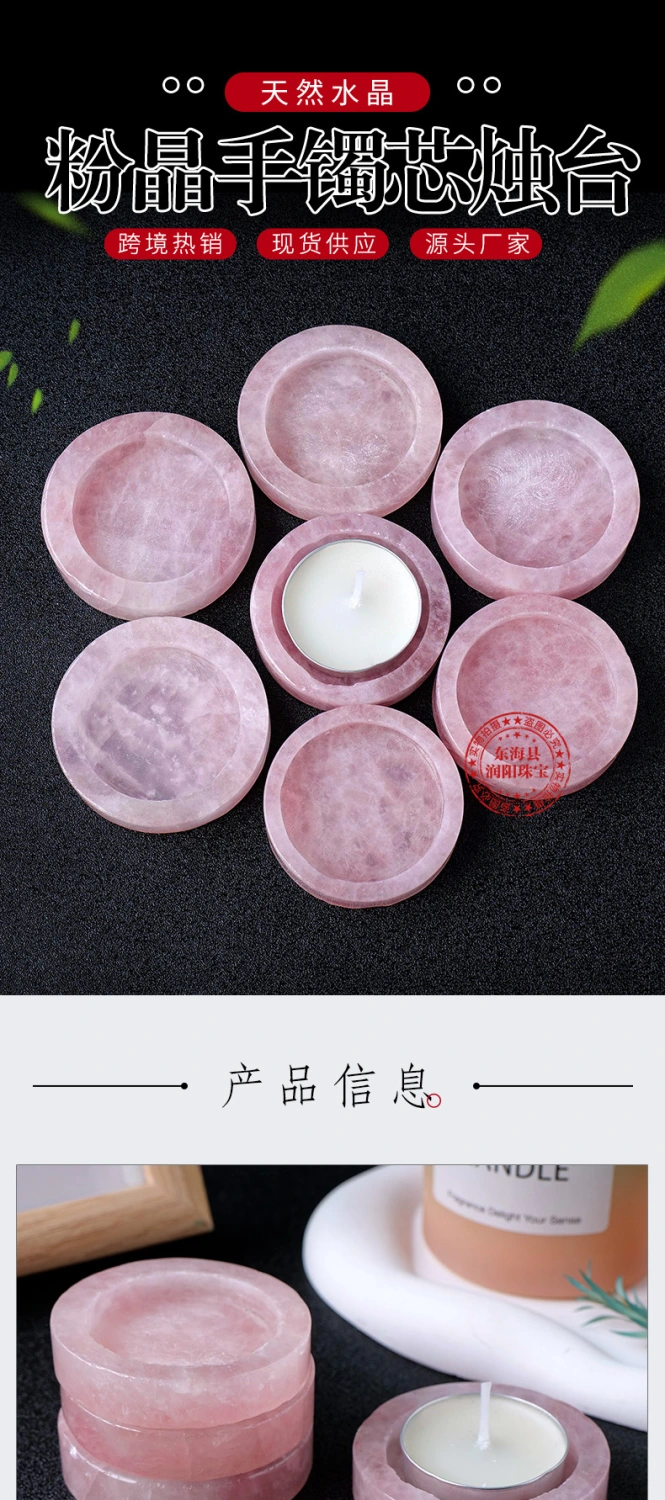 Crystal Stone Candle Holder Tealight Holder Desktop Crystal Stone Candleholder