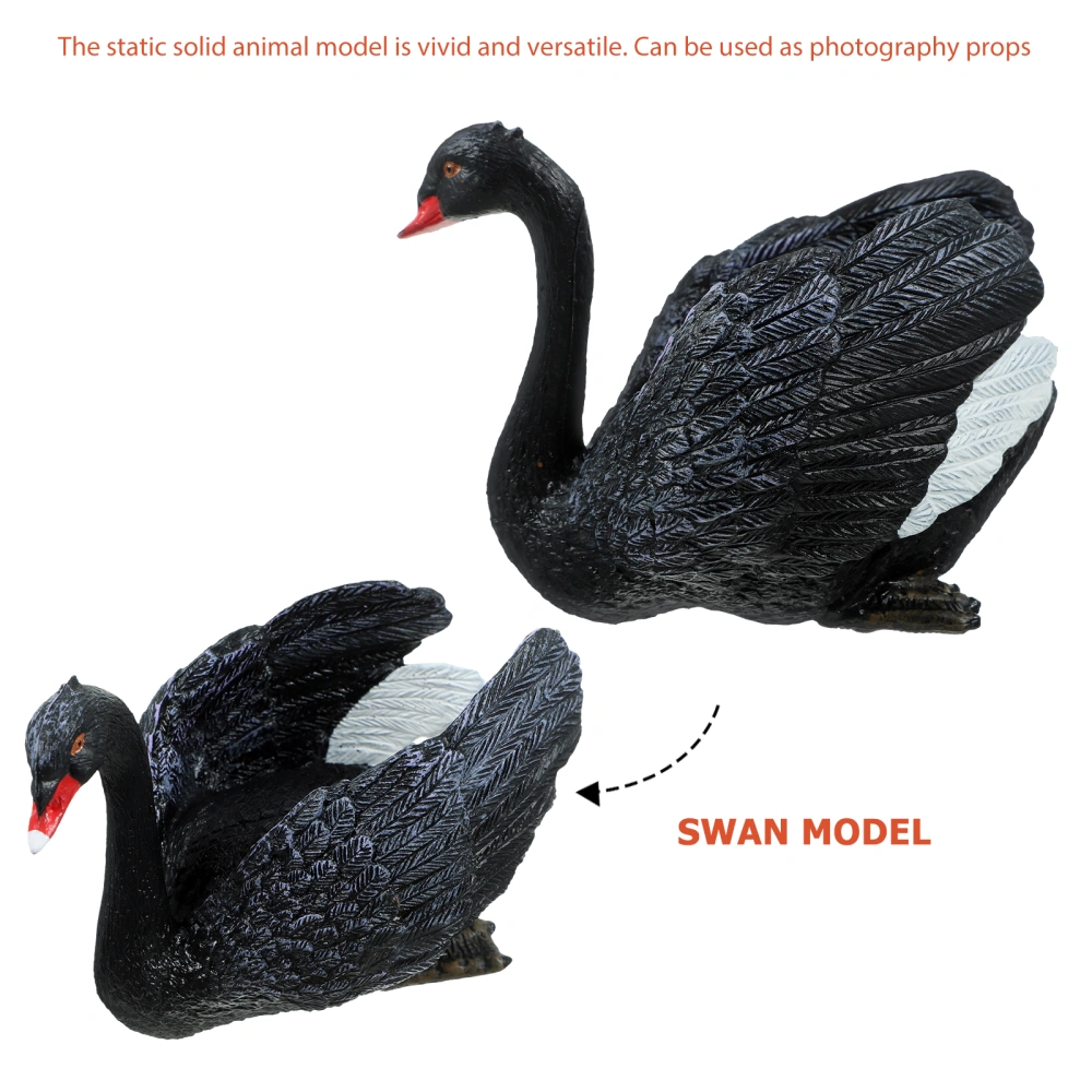 Realistic Swan Figurine Small Swan Sculpture Swan Figurines Decoration for Garden