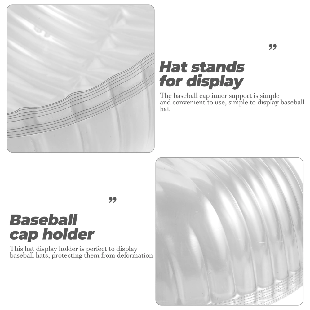 10 pcs Plastic Hat Stand Clear Display Holder Baseball Hat Shaper Baseball Caps Inner Support