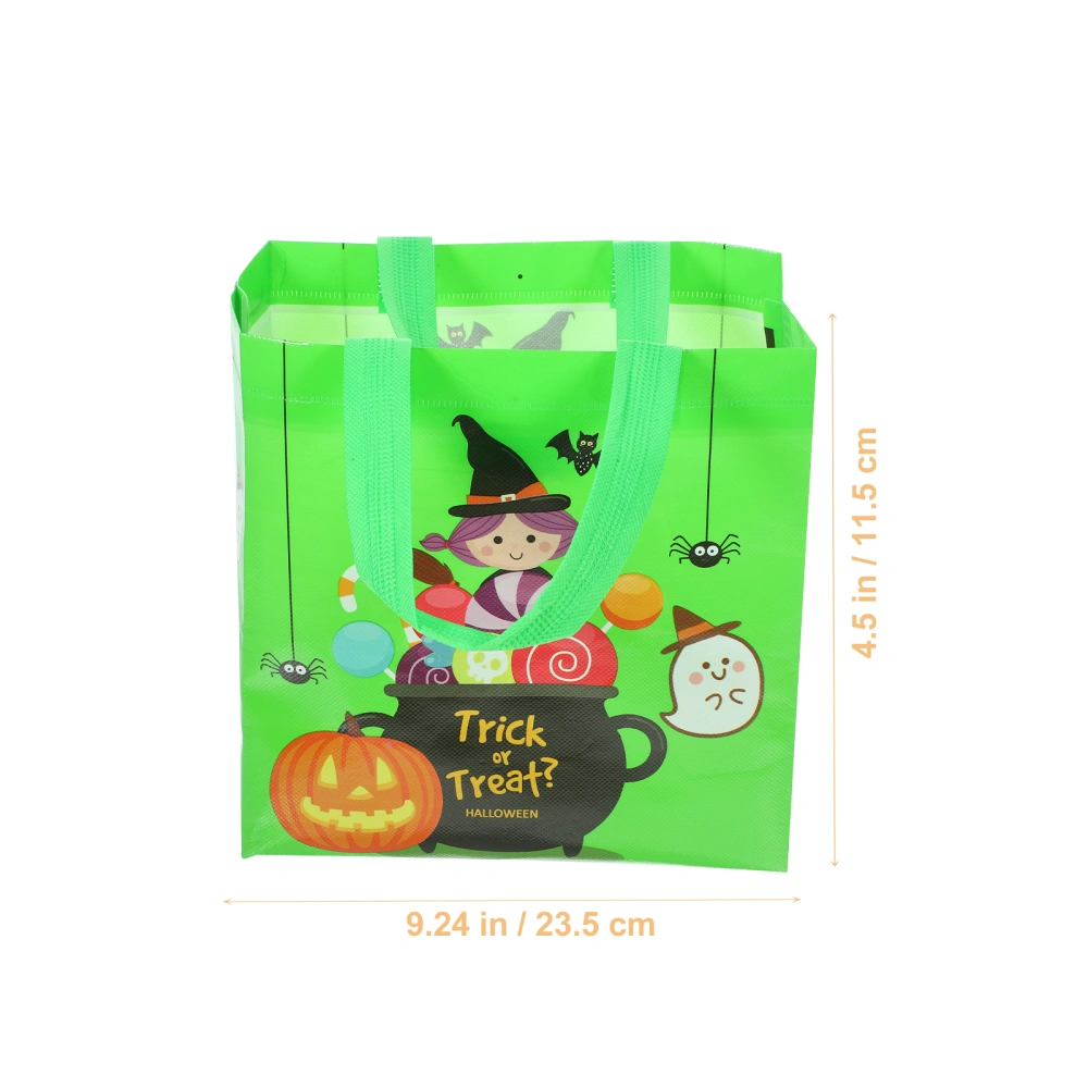 4Pcs Halloween Treat Bag Reusable Non-woven Bag Halloween Party Bag Halloween Party Favor Bag