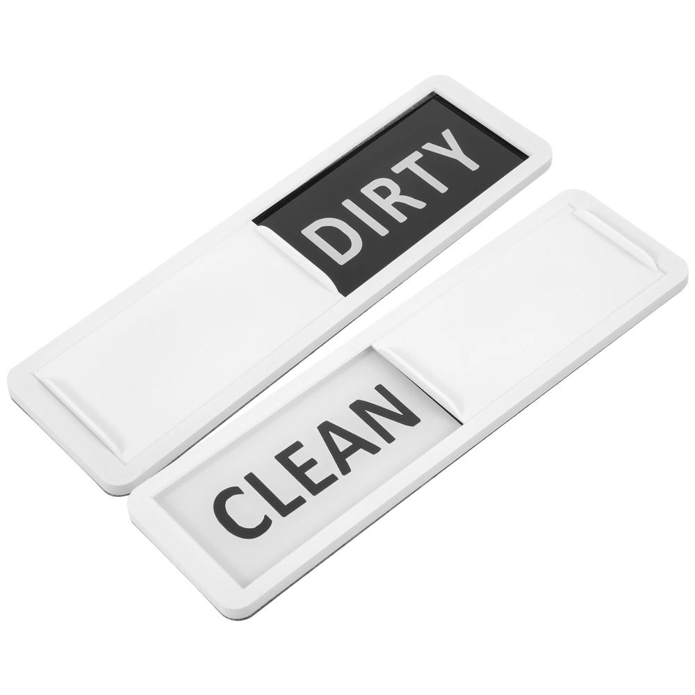 2Pcs Dishwasher Magnet Clean Dirty Sign Pattern Washing Machine Laundry Sign Magnet for Home