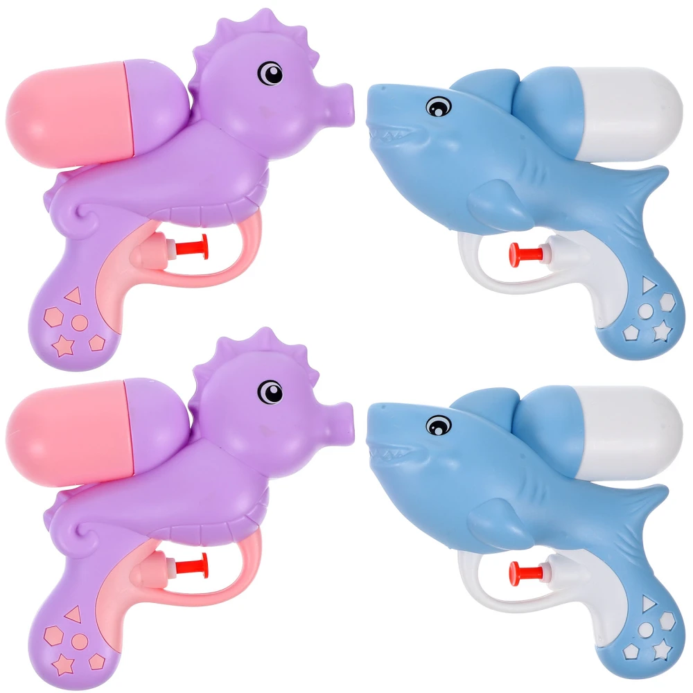 4 pcs Cartoon Water Gun Cute Water Shooter Children Water Shooter Gun Toys for Party