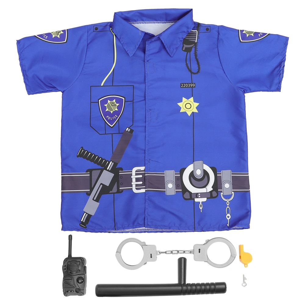 1 Set of Career Role Play Costumes Boy Role Play Police Officer Costume for Kids