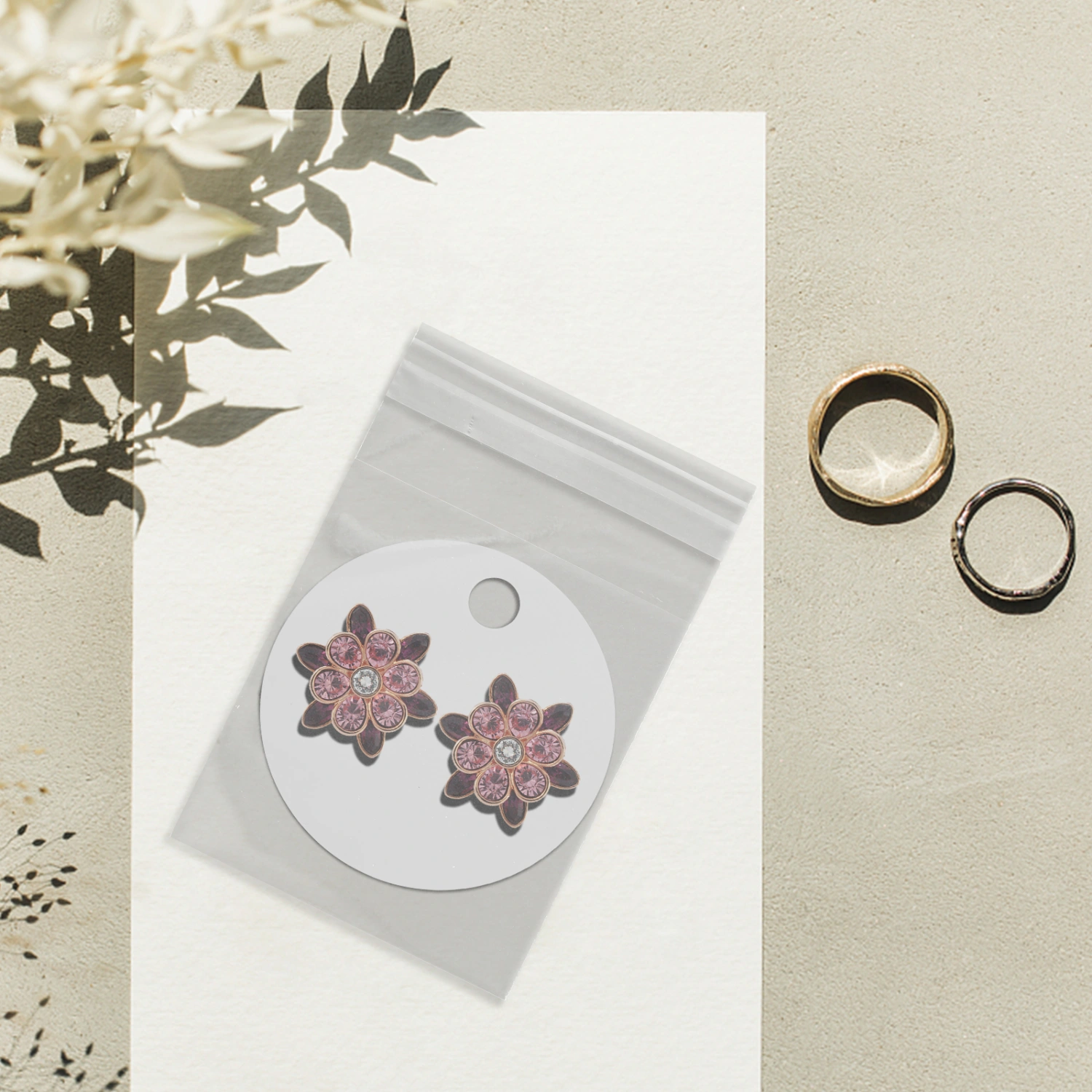 100Pcs Earring Cards Vintage Earring Paper Holders Jewelry Cards Small Earring Paper Holder Cards