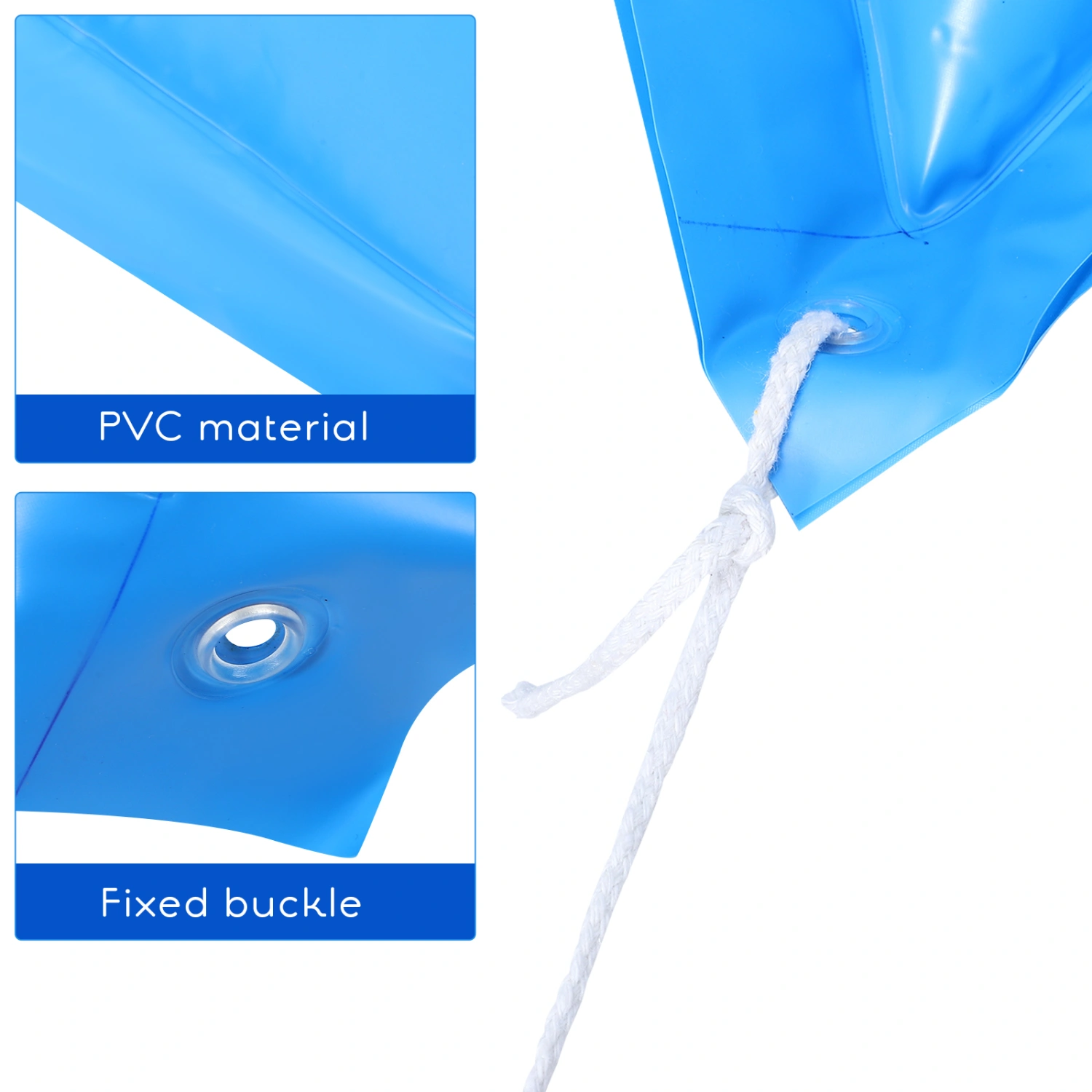 2Pcs Pool Pillows Cold Resistant Thick Winter Pool Cover Pillows with Rope for Above Ground Pools