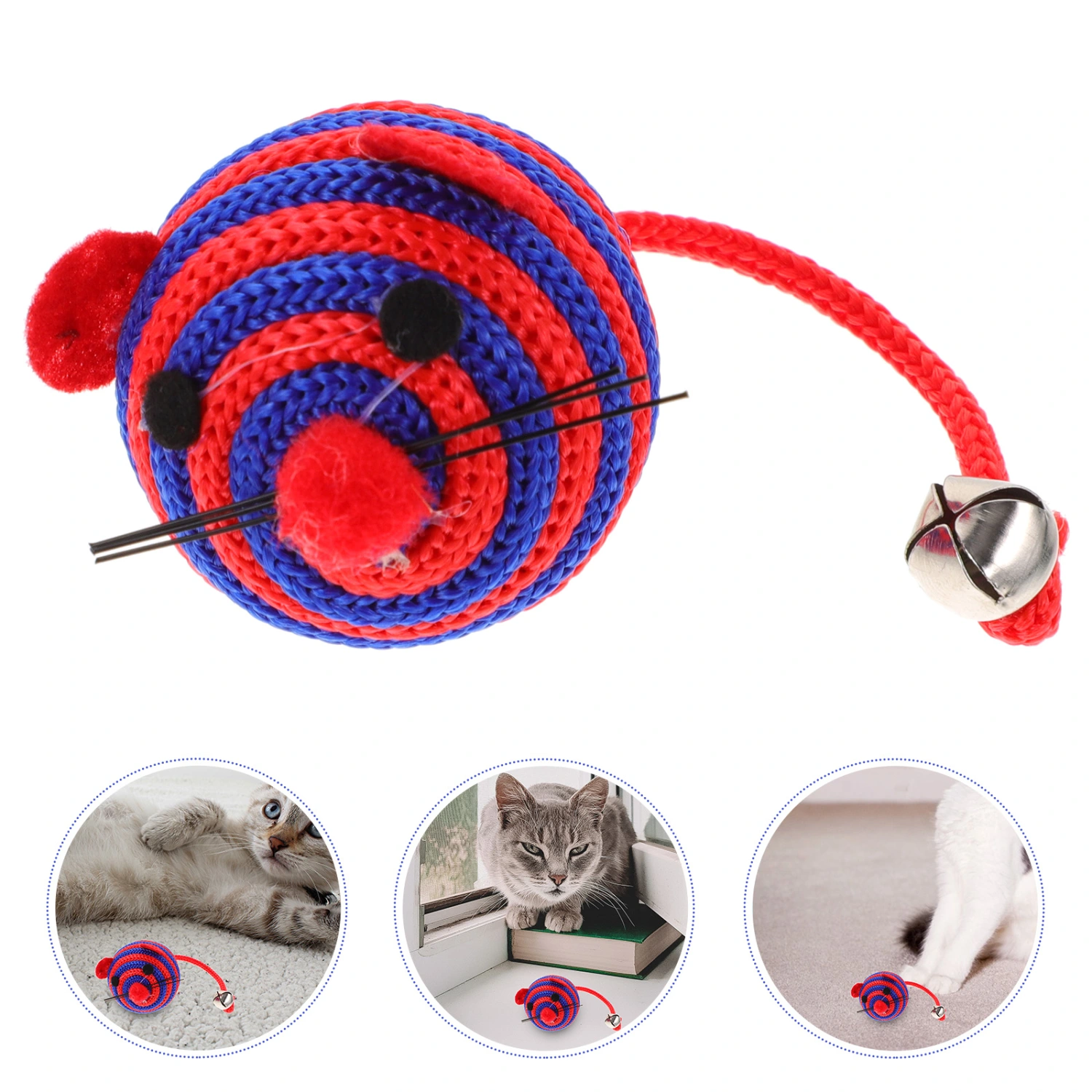 4pcs Cat Toys Catnip Toys Mouse Toys Cat Enrichment Toys Kitten Toys for Indoor Cats