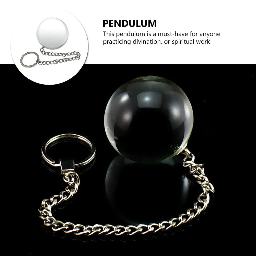 Decorative Chakra Ball Stainless Steel Chain Spiritual Ball Multi-use Spiritual Pendulum