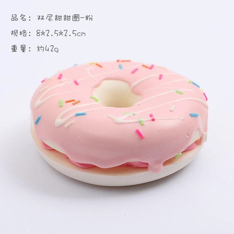 6pcs PU Donut Models Fake Donut Decorative Donut Restaurant Donut Decors